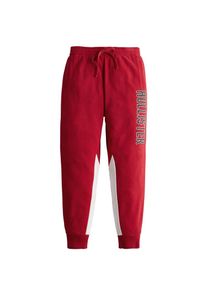 Hollister, Damen Hose 'DTC SPORTY LOGO JOGGER', Navy / Rot / Weiß