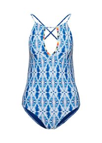 Rip Curl, Damen Badeanzug 'BEACH BAZAAR', Hellblau / Weiß