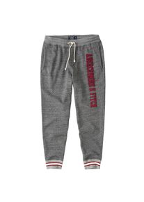Abercrombie & Fitch Abercrombie & Fitch, Herren Hose 'HEAVYWEIGHT LOGO JOGGER INTL 1CC', Dunkelgrau