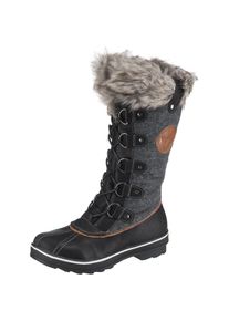 Kimberfeel, Damen Winterstiefel, Anthrazit / Graumeliert