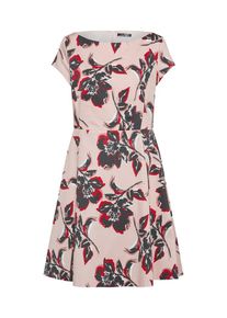 Vera Mont, Damen Kleid mit Blumuster, Dunkelgrau / Rosé