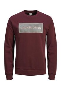 Jack & Jones JACK & JONES, Herren Sweatshirt, Grau / Altrosa / Weinrot