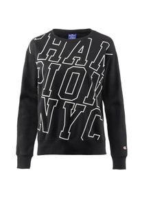 Champion Authentic Athletic Apparel, Damen Sweatshirt, Schwarz / Wei&szlig;