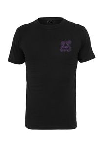 Mister Tee, Herren T-Shirt 'Purple Views Tee', Dunkellila / Dunkelorange / Schwarz