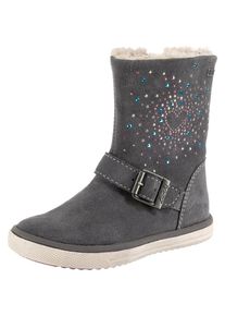 Lurchi, M&auml;dchen Winterstiefel, Dunkelgrau / Pink / Wei&szlig;