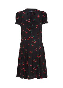 Polo Ralph Lauren, Damen Kleid 'SS CLARE DR-NO FIT-SHORT SLEEVE-CASUAL DRESS', Grasgrün / Hellrot / Schwarz