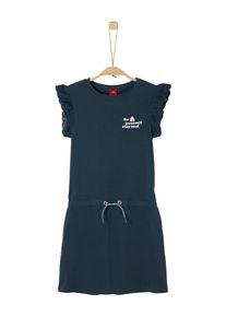 s.Oliver Junior, Mädchen Kleid, Dunkelblau / Weiß