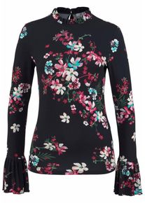 AJC, Damen Langarmshirt, Hellblau / Pink / Schwarz