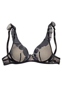 Lascana, Damen Bügel-BH aus weichem Netzmaterial, Schwarz