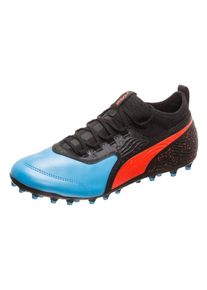 Puma, Herren ONE 19.3 MG Fu&szlig;ballschuh , Hellblau / Hellrot / Schwarz