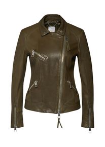 BOSS, Damen Lederjacke 'Jusee', Oliv