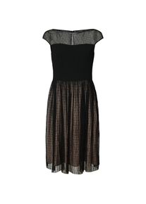 Esprit Collection, Damen Jerseykleid, Beige / Schwarz