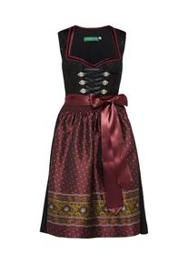Country Line, Damen Dirndl ohne Bluse, Bordeaux / Schwarz