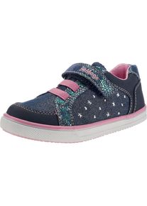BE MEGA, M&auml;dchen Sneakers, Blue Denim / Pink