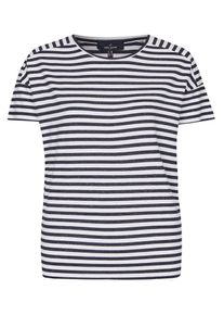 Daniel Hechter, Damen T-Shirt, Nachtblau / Wei&szlig;