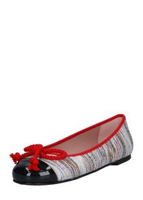 Pretty Ballerinas, Damen Ballerina '9001', Beige / Rot / Schwarz