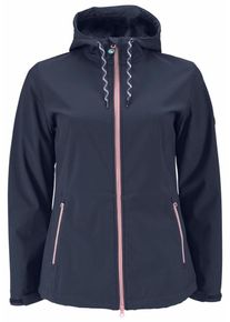 Polarino, Damen Softshelljacke, Marine / Rosa