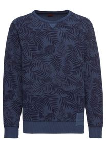 s.Oliver RED LABEL, Herren Pullover 'SWEATSHIRT LANGARM', Blau / Dunkelblau