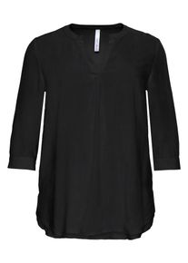 sheego Casual, Damen Tunika, Schwarz