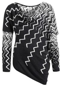Khujo, Damen Pullover 'BILL E 2', Schwarz / Weiß