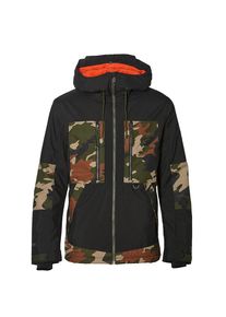 O`Neill O'NEILL, Herren Snowboardjacke 'Hybrid Seb Toots Terrain', Hellbeige / Braun / Gr&uuml;n / Schwarz