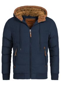 INDICODE JEANS, Herren Bomberjacke 'Adeline', Navy / Braun
