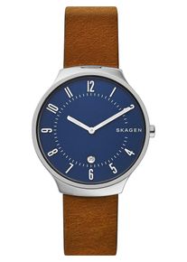 Skagen, Herren Quarzuhr 'GRENEN', Navy / Braun / Silber