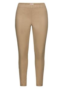 sheego Casual, Damen Basic Stretch-Hose "Treggings", Sand