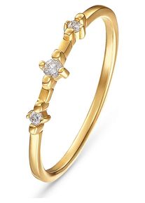 Christ, Damen Ring 60120196, Gold / Weiß
