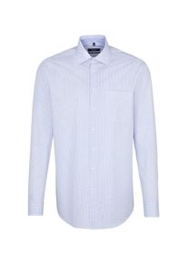 Seidensticker, Herren Hemd 'Modern', Rauchblau / Wei&szlig;