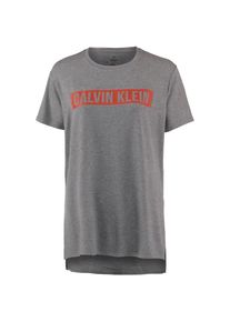 Calvin Klein, Damen T-Shirt, Graumeliert / Neonorange