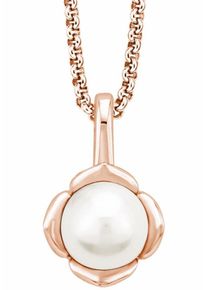 s.Oliver RED LABEL, Damen Kette mit Anhänger '2018594', Rosegold / Weiß