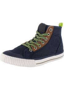 Icepeak, Sneaker High 'DALE', Blue Denim / Braun / Neongr&uuml;n