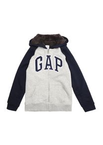 GAP, Sweatjacke 'COZY ARCH HOOD', Dunkelblau / Graumeliert