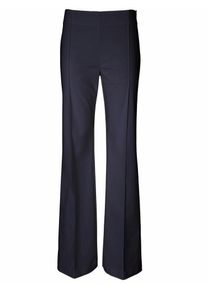 Heine, Damen Flared-Hose mit Biesen, Marine