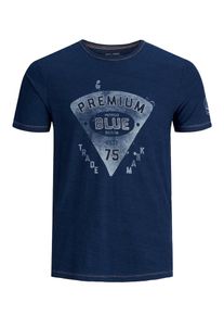 Jack & Jones JACK & JONES, Herren T-Shirt, Dunkelblau / Weiß