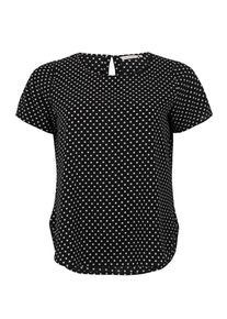 Only Carmakoma, Damen Bluse, Schwarz / Weiß