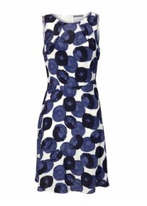 Heine, Damen Bodyform-Druckkleid, Marine