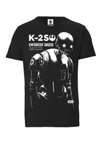 logoshirt, Herren T-Shirt, Schwarz / Wei&szlig;
