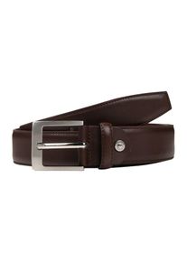 Vanzetti, Herren Ledergürtel im Business-Look 3.5cm, Dunkelbraun