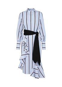 EDITED, Damen Maxikleid 'June', Hellblau / Rot / Schwarz / Wei&szlig;