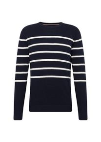 Jack & Jones JACK & JONES, Herren Pullover, Dunkelblau / Wei&szlig;