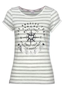 Kangaroos, Damen T-Shirt, Hellgrau / Weiß