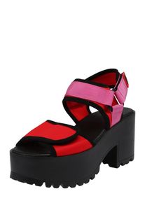 MTNG, Damen Plateau Sandale 'BOLT', Pink / Fuchsia / Schwarz