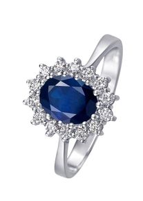 Christ, Damen Ring, Blau / Silber