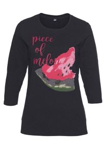 Cheer, Damen 3/4-Arm-Shirt, Schwarz