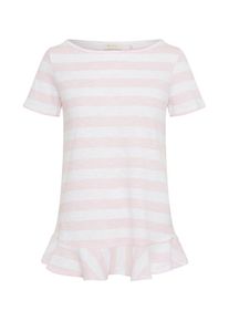 Rich & Royal Rich & Royal, Damen T Shirt, Rosa / Wei&szlig;