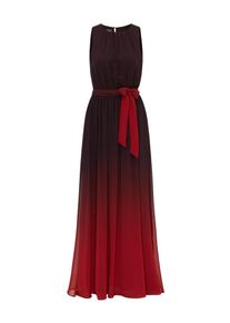 Apart, Damen Chiffonkleid, Rot / Schwarz