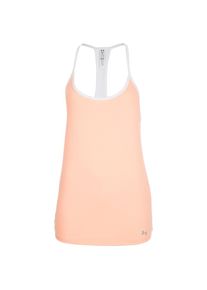 Under Armour, Damen Lauftank 'Fly By Racerback', Apricot / Wei&szlig;