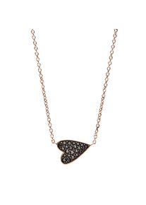Fossil, Damen Kette 'JF03090791', Rosegold / Schwarz